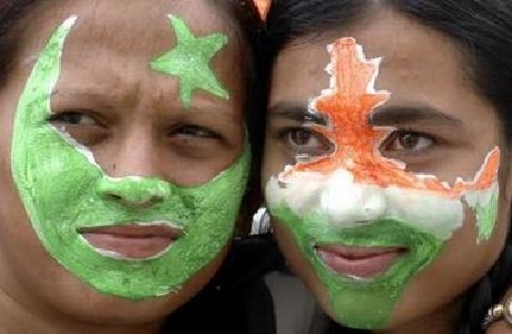 Pakistan India friendship, Indians with painted faces